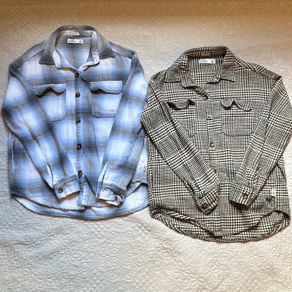 Hollister Boyfriend Fit Flannels
